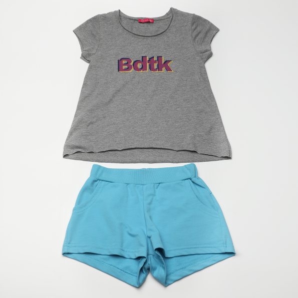 Παιδικό σετ από μπλούζα και σορτς BODYTALK 1201-703199 BDTKG SET μπλε γκρι