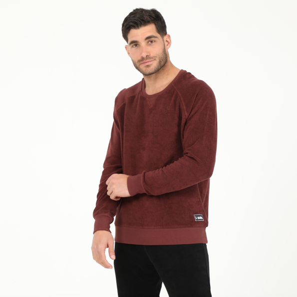 Ανδρική φούτερ μπλούζα BODYTALK COMFYM CREWNECK καφέ Ανδρικά
