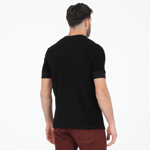 Ανδρική κοντομάνικη μπλούζα BODYTALK COMFYM μαύρη Ανδρικά