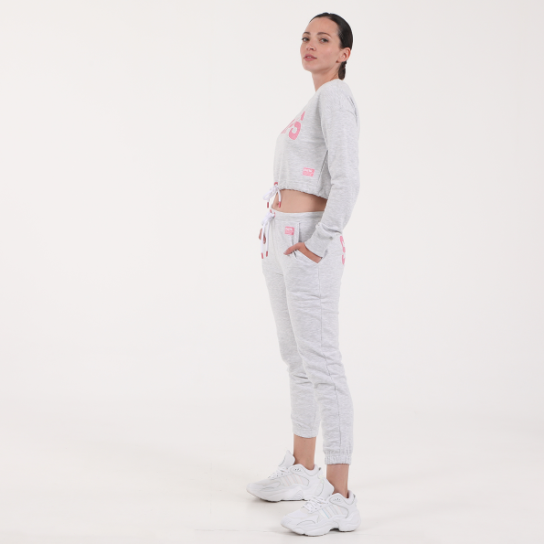Γυναικεία cropped φούτερ μπλούζα BODYTALK γκρι