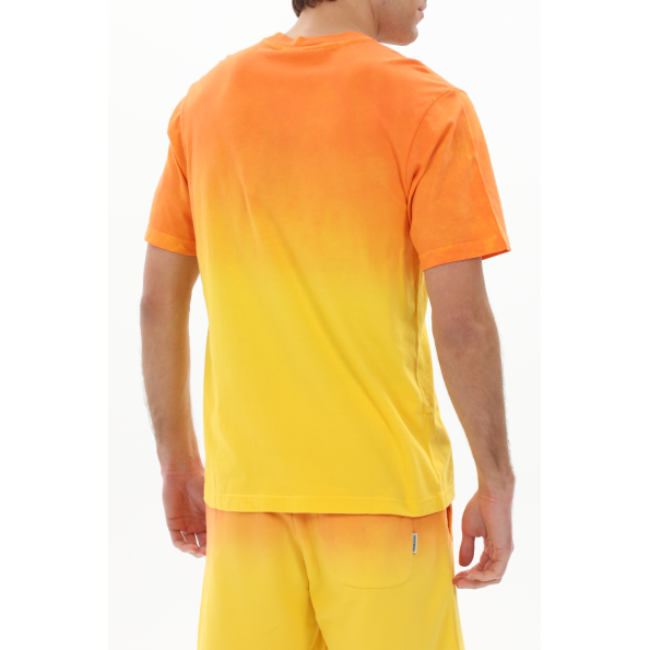 Ανδρικό t-shirt FRANKLIN & MARSHALL JM3140.000.1006G61 πορτοκαλί κίτρινο Ανδρικά