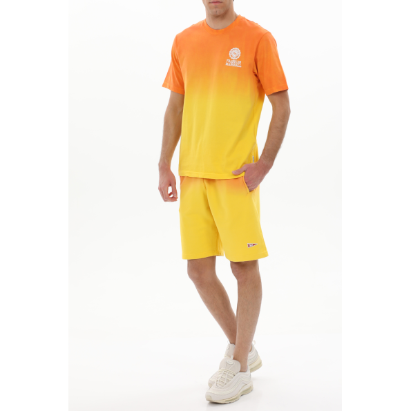 Ανδρικό t-shirt FRANKLIN & MARSHALL JM3140.000.1006G61 πορτοκαλί κίτρινο Ανδρικά