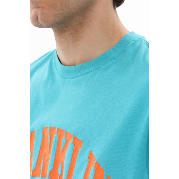 Ανδρικό t-shirt FRANKLIN & MARSHALL JM3142.000.1006G61 μπλε λευκό Ανδρικά