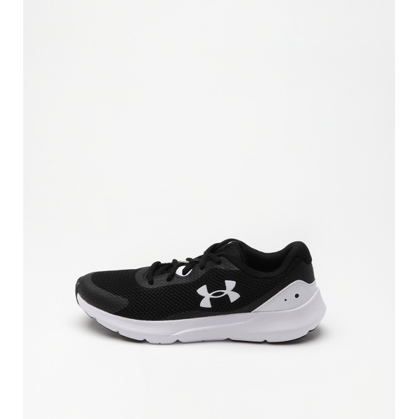 Παιδικά παπούτσια running UNDER ARMOUR 3024989 BGS Surge 3 ασπρόμαυρα
