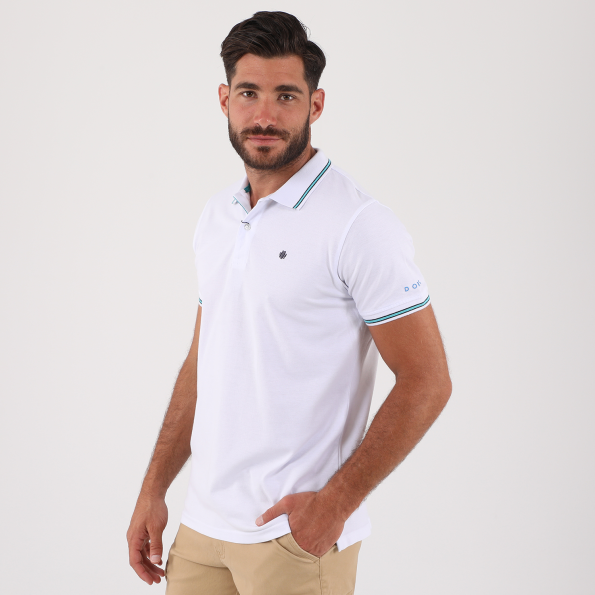 Ανδρική polo μπλούζα DORS λευκή Ανδρικά