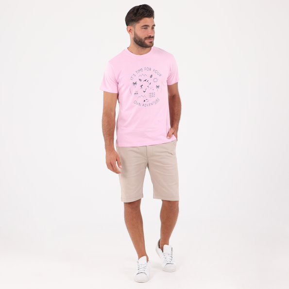 Ανδρικό t-shirt DORS ροζ Ανδρικά