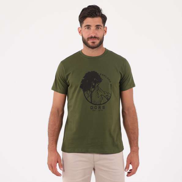 Ανδρικό t-shirt DORS πράσινο