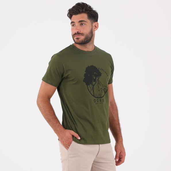 Ανδρικό t-shirt DORS πράσινο Ανδρικά