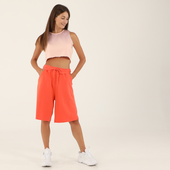 Γυναικεία μακριά βερμούδα BODYTALK 1211-909604 PANTSONW κοραλί Γυναικεία