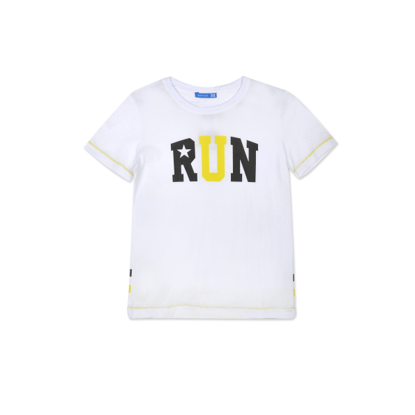 Παιδικό t-shirt BODYTALK 1181-753328 RUN λευκό