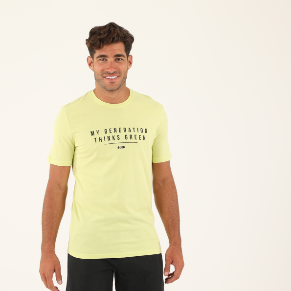 Ανδρικό t-shirt BODYTALK κίτρινο