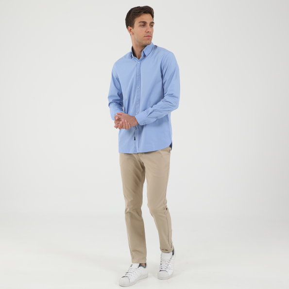Ανδρικό πουκάμισο DIRTY LAUNDRY DLMS0120F BUTTON DOWN μπλε Ανδρικά