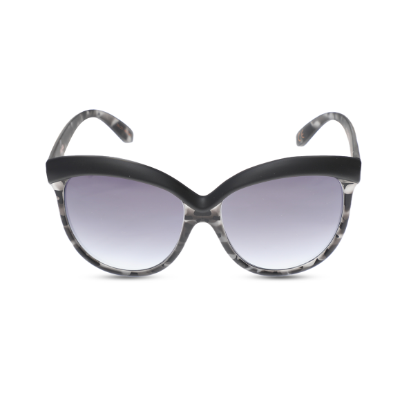 Γυναικεία χειροποίητα γυαλιά ηλίου FOLLI FOLLIE cat-eye σε ματ μαύρο