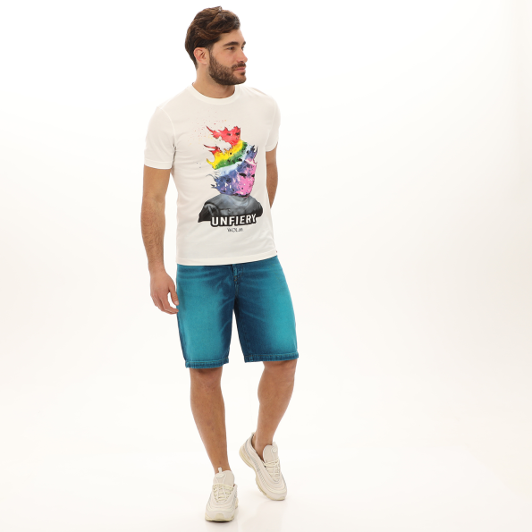 Ανδρική jean βερμούδα DIESEL A02608-009VK τιρκουάζ Ανδρικά