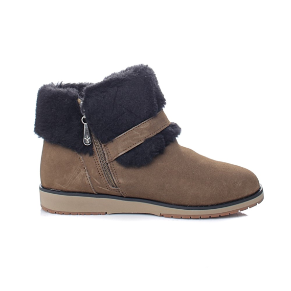 Γυναικεία μποτάκια EMU AUSTRALIA W11698 Oxley Fur Cuff μπεζ Γυναικεία