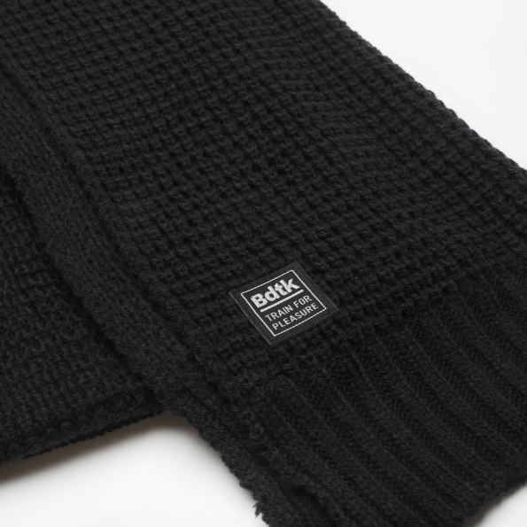 Unisex κασκόλ BODYTALK 1212-972268 ACC FLASH KNITTED μαύρο Ανδρικά