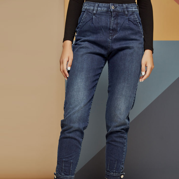 Γυναικείο jean παντελόνι EDWARD JEANS WP-D-JNS-W21-024 IVANA-OB μπλε