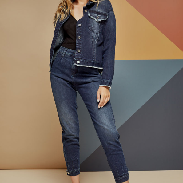 Γυναικείο jean παντελόνι EDWARD JEANS WP-D-JNS-W21-024 IVANA-OB μπλε Γυναικεία