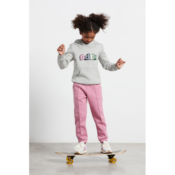 Παιδικό παντελόνι φόρμας BODYTALK 1222-701700 HIGHWAIST JOGGER ροζ