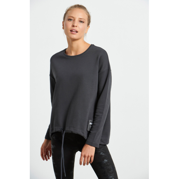 Γυναικεία φούτερ μπλούζα BODYTALK 1222-902726 ανθρακί