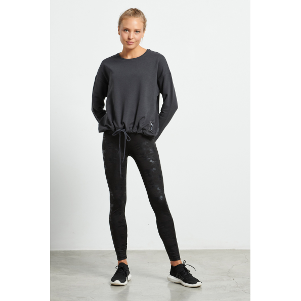 Γυναικεία φούτερ μπλούζα BODYTALK 1222-902726 ανθρακί Γυναικεία