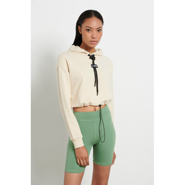 Γυναικεία crop μπλούζα BODYTALK  1222-903025 BDTKW μπεζ