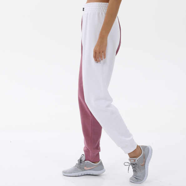 Γυναικείο δίχρωμο παντελόνι φόρμας BODYTALK 1222-903600 BDTKW SPLIT JOGGER λευκό μοβ Γυναικεία