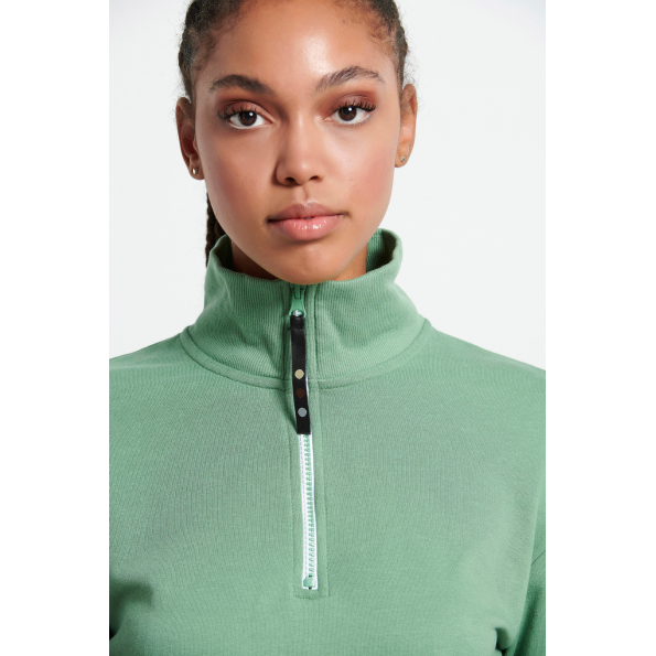 Γυναικεία cropped φούτερ μπλούζα BODYTALK 1222-903920 πράσινη Γυναικεία