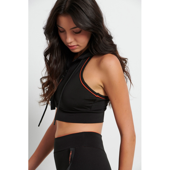 Γυναικείο αθλητικό μπούστο BODYTALK 1222-905024 μαύρο Γυναικεία
