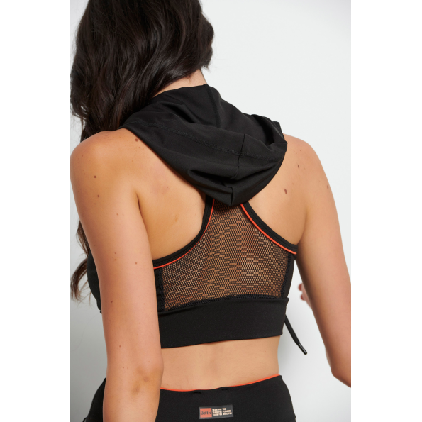 Γυναικείο αθλητικό μπούστο BODYTALK 1222-905024 μαύρο Γυναικεία