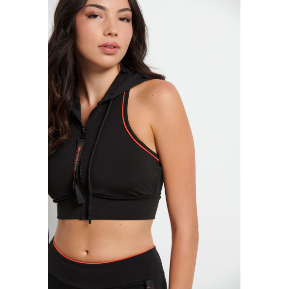 Γυναικείο αθλητικό μπούστο BODYTALK 1222-905024 μαύρο Γυναικεία