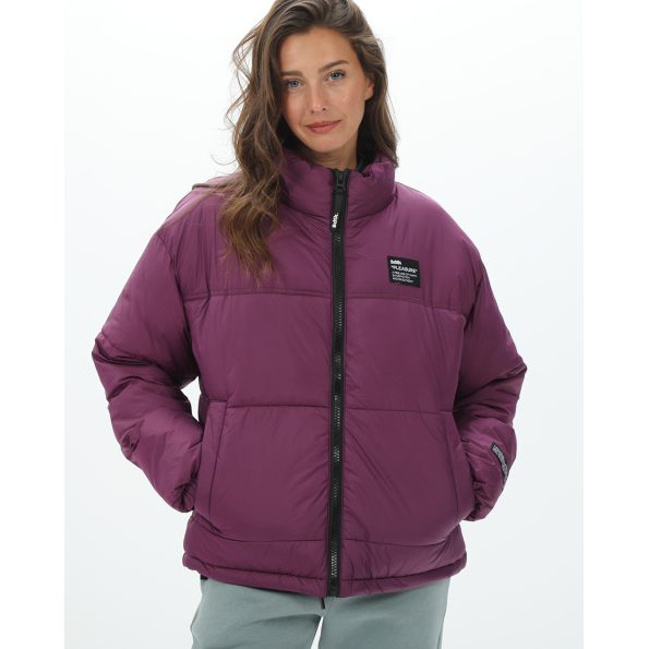 Γυναικείο puffer μπουφάν BODYTALK 222-907829 μοβ