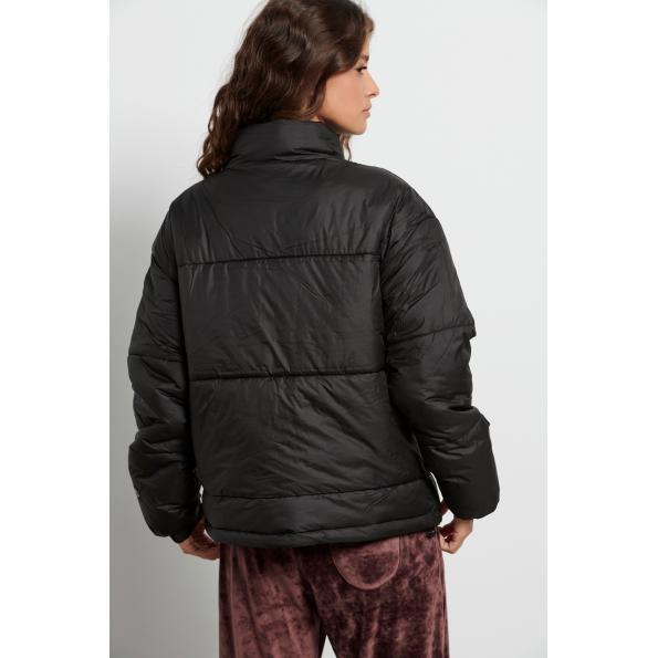 Γυναικείο puffer μπουφάν BODYTALK 1222-907829 μαύρο