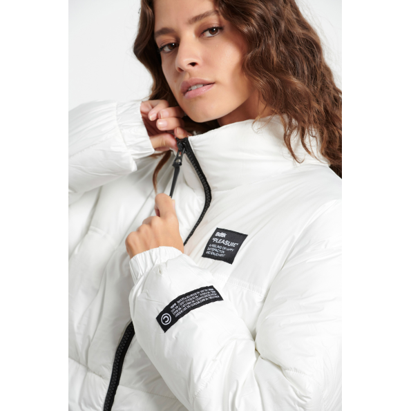 Γυναικείο puffer μπουφάν BODYTALK 1222-907829 λευκό Γυναικεία