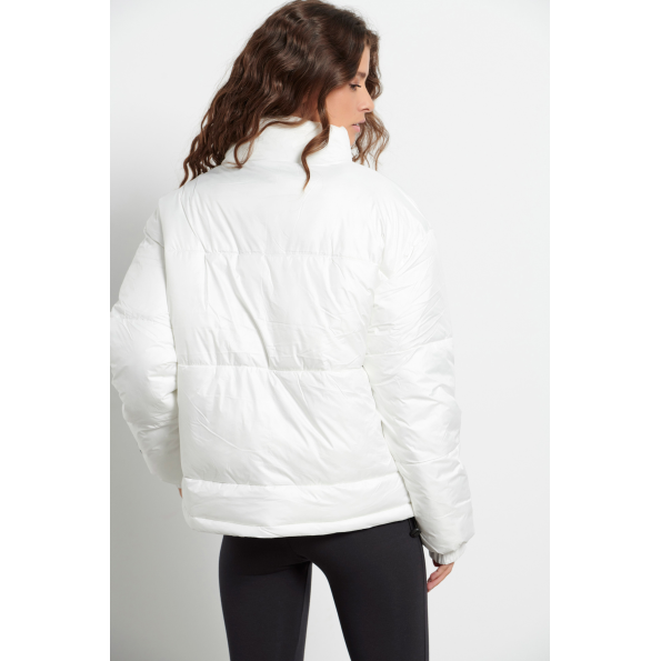 Γυναικείο puffer μπουφάν BODYTALK 1222-907829 λευκό Γυναικεία