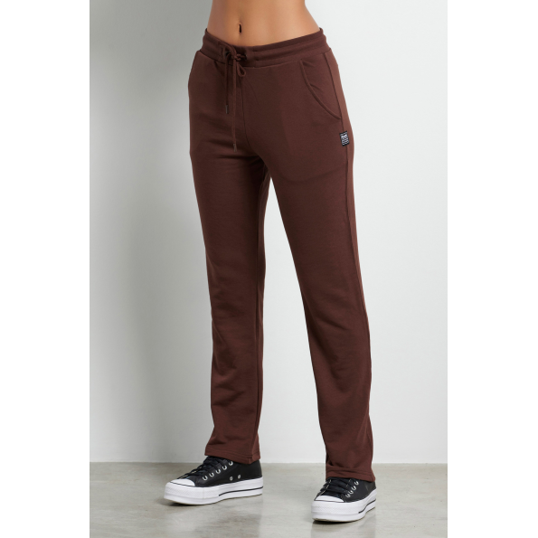 Γυναικείο παντελόνι φόρμας BODYTALK 1222-909800 καφέ