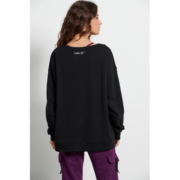 Γυναικεία φούτερ μπλούζα BODYTALK 1222-909826 μαύρο Γυναικεία