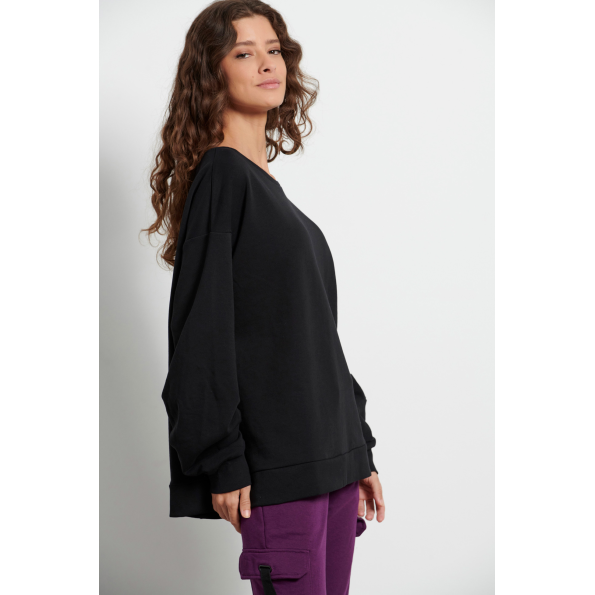 Γυναικεία φούτερ μπλούζα BODYTALK 1222-909826 ανθρακί Γυναικεία