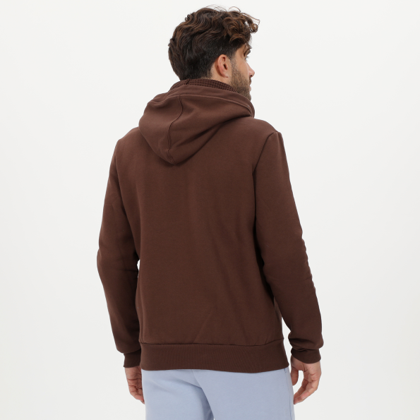 Ανδρική φούτερ ζακέτα BODYTALK 1222-950022 καφέ Ανδρικά