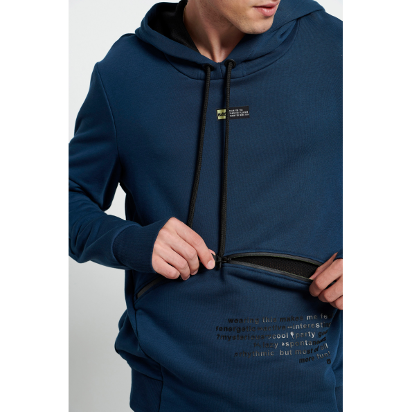 Ανδρική μπλούζα φούτερ BODYTALK 1222-954025 μπλε Ανδρικά
