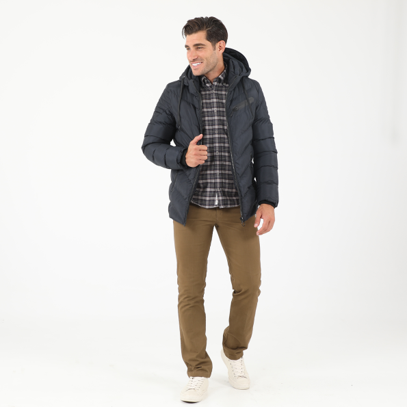 Ανδρικό puffer μπουφάν DORS μπλε Ανδρικά