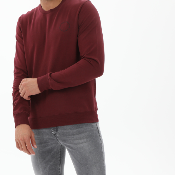 Ανδρική φούτερ μπλούζα EDWARD JEANS MP-N-FLS-W20-007 KONNOR κόκκινη Ανδρικά
