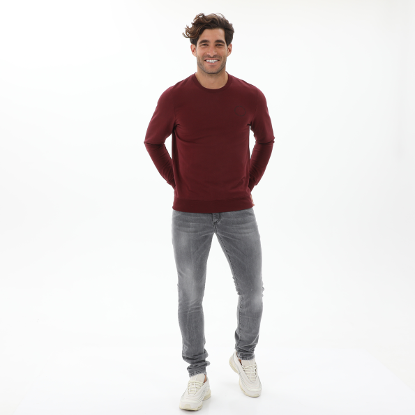 Ανδρική φούτερ μπλούζα EDWARD JEANS MP-N-FLS-W20-007 KONNOR κόκκινη Ανδρικά