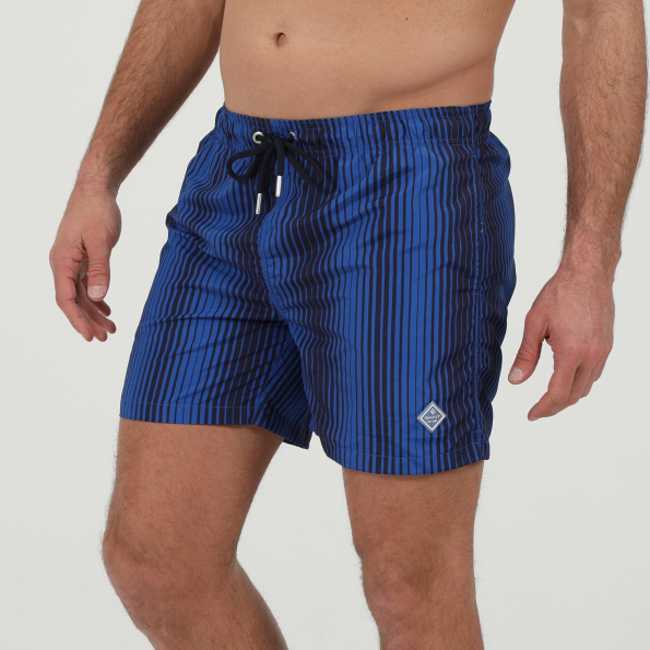 Ανδρικό μαγιό σορτς GANT G922116004 CF GRADIENT STRIPE μπλε μαύρο Ανδρικά