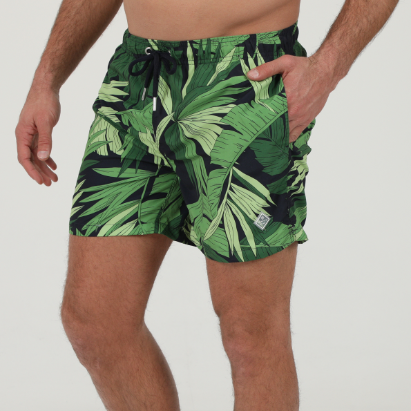 Ανδρικό μαγιό σορτς GANT G922116010 CF PALM BREEZE πράσινο Ανδρικά