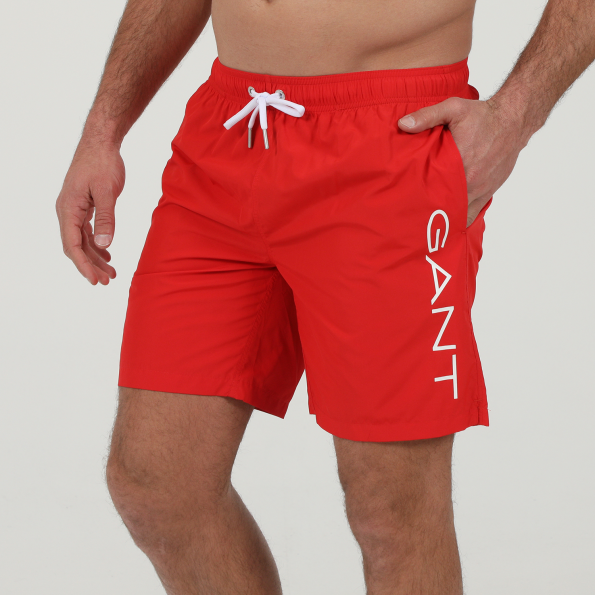 Ανδρικό μαγιό σορτς GANT G922116217 LC LIGHTWEIGHT LOGO κόκκινο Ανδρικά