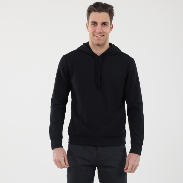 Ανδρική φούτερ μπλούζα DIRTY LAUNDRY DLMH0721F SPECIAL FABRIC μαύρη μπλε