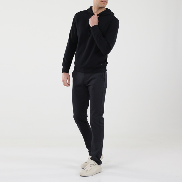 Ανδρική φούτερ μπλούζα DIRTY LAUNDRY DLMH0721F SPECIAL FABRIC μαύρη μπλε Ανδρικά