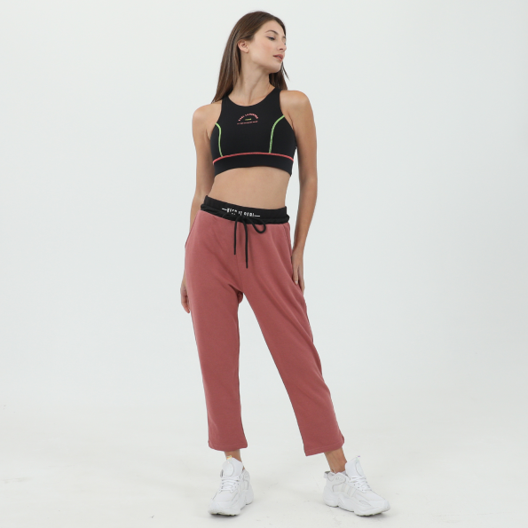 Γυναικείο παντελόνι φόρμας BODYTALK KEEPITREALW 7/8 ροζ Γυναικεία