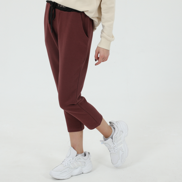 Γυναικείο παντελόνι φόρμας BODYTALK KEEPITREALW 7/8 μπορντό Γυναικεία